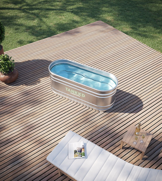 Piscine ovali in acciaio medie dimensioni