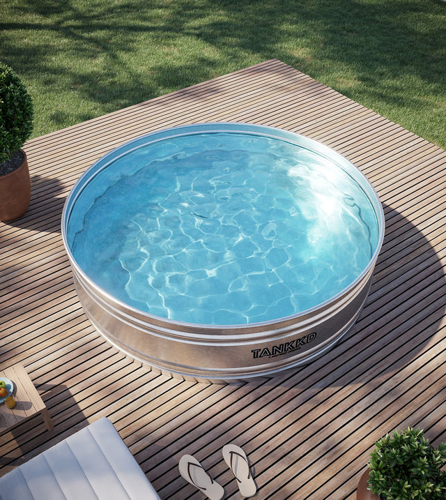 Piscine rotonde in acciaio grandi dimensioni